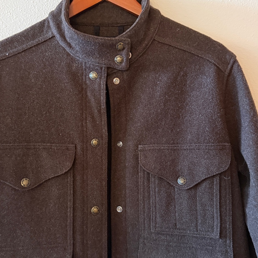 Rare Vintage USA C.C. Filson Virgin Wool Mackinaw Cruiser brown Women’n Jacket m - Picture 3 of 11